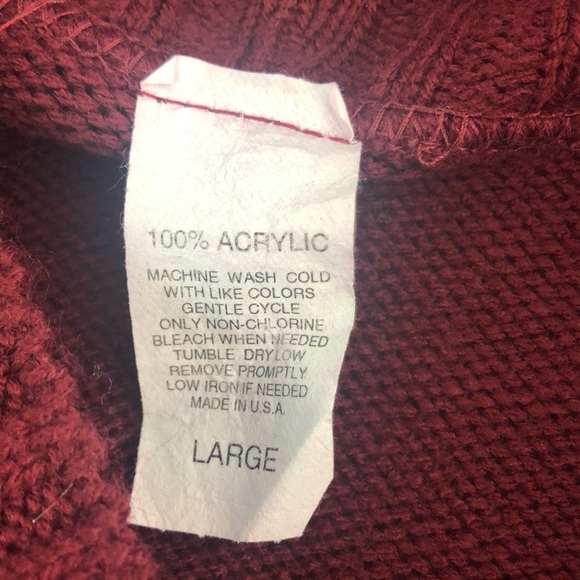 Snowflake Cowl Neck Sweater Large - Picture 3 of 5